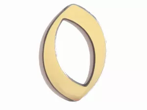 C125 Číslice 125mm bronz "0"