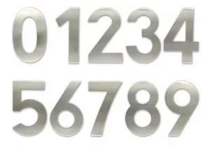 C150  Číslice 150 mm - "0" - NEREZ