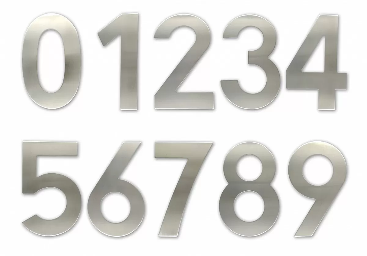 C150 Číslice 150 mm - "9" - NEREZ