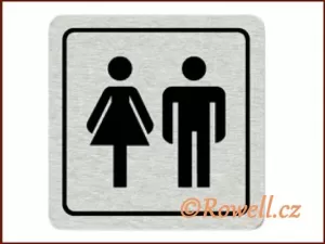 CPP  'WC Dámy+Muži'  /nerez/