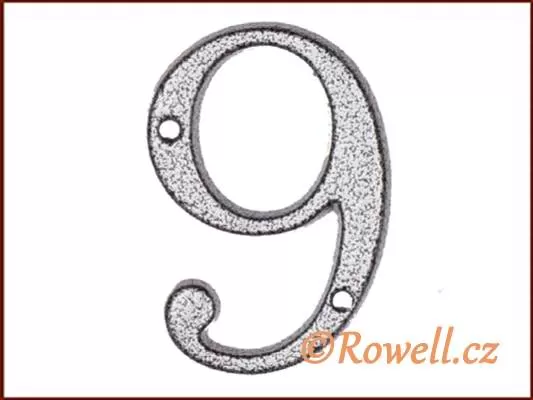 C1 Číslice 80mm k.stř. '9' rowell