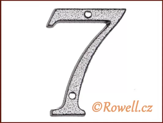 C1 Číslice 80mm k.stř. '7' rowell