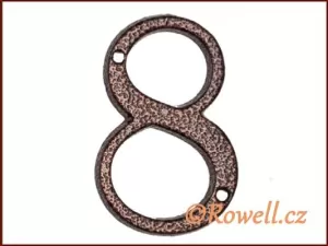 C1    Číslice 80mm k.bronz '8'
