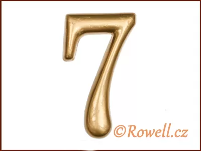 C2 Čísélko zlaté '7' rowell