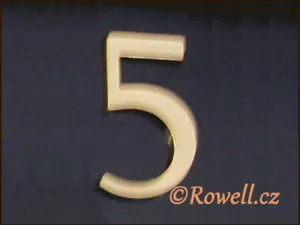 C5    Čísélko zlaté  '5'
