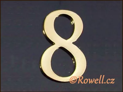 C5 Čísélko zlaté '8' rowell