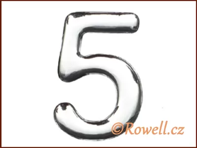 C37 Číslo 37mm stříbr. '5' rowell