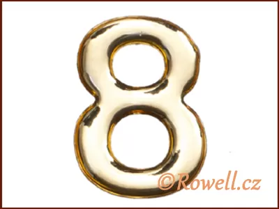 C37 Číslo 37mm zlatá '8' rowell