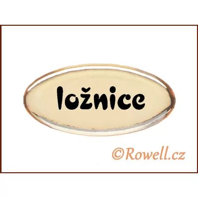 SD Štítek zlatý 'ložnice' rowell
