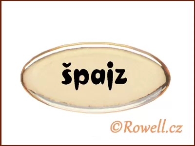 SD Štítek zlatý 'špajz' rowell