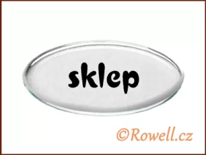 SD Štítek stříbrný 'sklep'