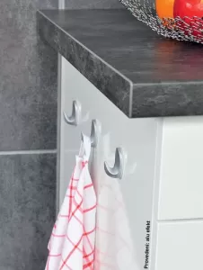 12875 - nalepovací věšák, chrom lesk efekt