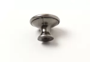 12943 - RUDA knopka st.stříbrná/porcelán