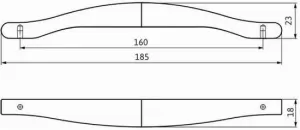 14234 - úchytka 160mm, matný antracit 12