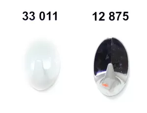 33011 Háček samolep.38mm bílý