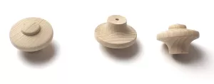 48052 dřevěná knopka pr. 40mm / přírodní buk