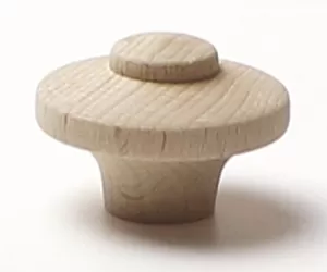 48052 dřevěná knopka pr. 40mm / přírodní buk