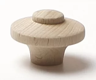 48052 dřevěná knopka pr. 40mm / přírodní buk