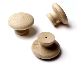 48074 dřevěná knopka pr. 56mm / přírodní buk