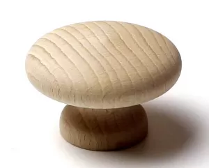 48074 dřevěná knopka pr. 56mm / přírodní buk