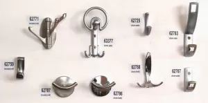 62763 - KORA věšák chrom satin