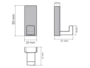 770232 - Věšák kov mat chrom 7