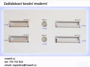 770286 - úchytka zápustná 160mm/sat. chrom+AL