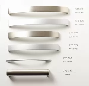 770373 - úchytka 160mm / Broušený nikl matný