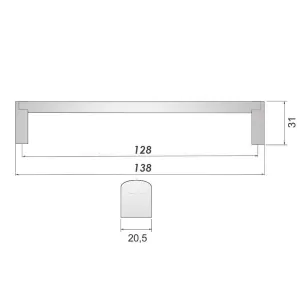 770383 - úchytka 128mm nerez