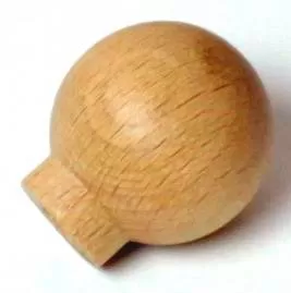 88007 - KD30 knopka dřevo / natur lak