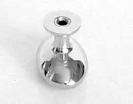91020 - Knopka kovová ovál 34x22mm, chrom