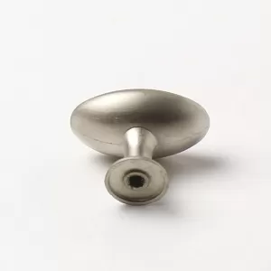 91021 - Knopka kovová elypsa 34x22mm, satén nikl