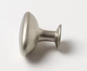 91021 - Knopka kovová elypsa 34x22mm, satén nikl