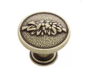 91096 - Knopka 27mm staromosaz, rustikální