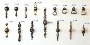 91099 - Knopka ovál se štítem 126mm,rustikální, st