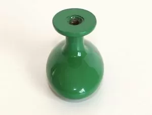 91313-knopka kovová elypsa 34x22mm, zelená