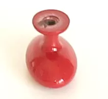 91315-knopka kovová elypsa 34x22mm, červená
