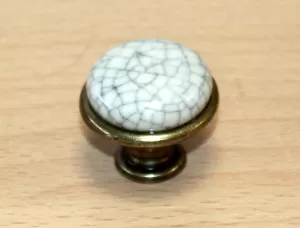 11029 knopka 29mm staromosaz-porcelán/popraskaný