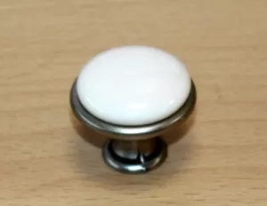 11035 knopka 29mm nikl-porcelán/béžový