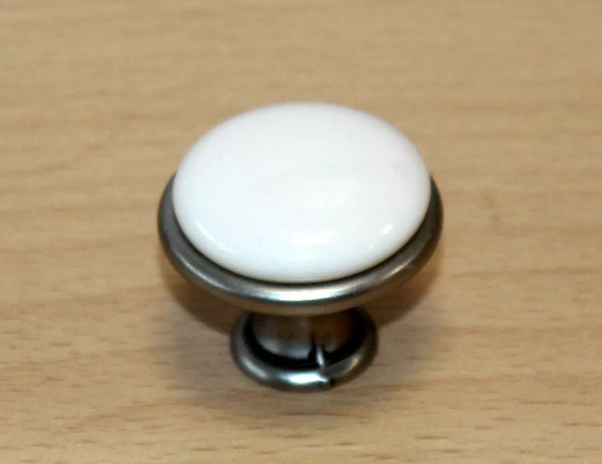 11035 knopka 29mm nikl-porcelán/béžový