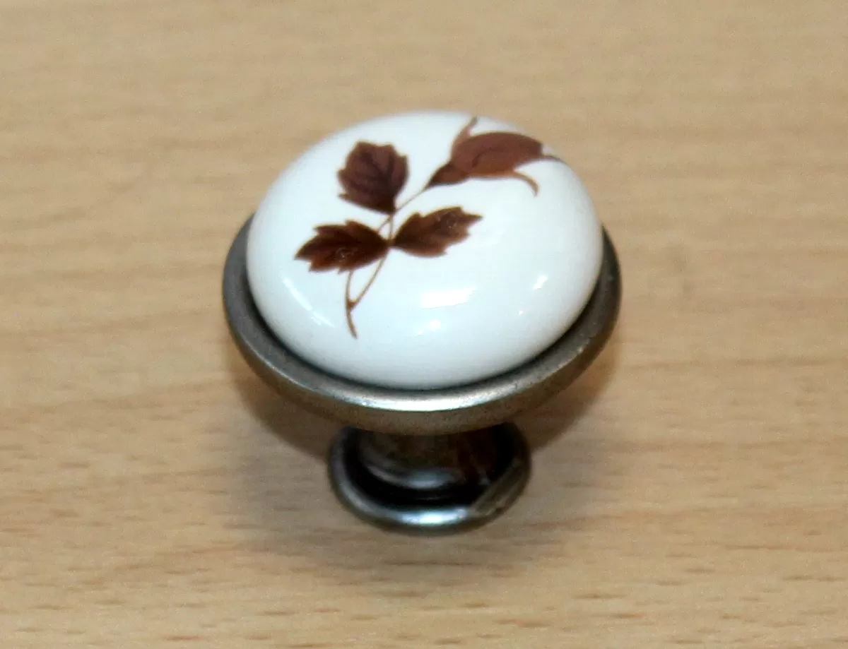 11037 knopka 29mm nikl-porcelán/podzim