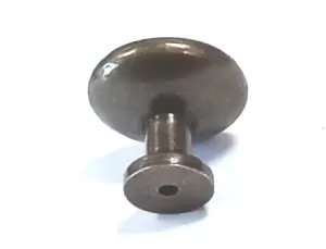 91464 - Knopka 30,5mm, porcelán bílý / zlatý ornament