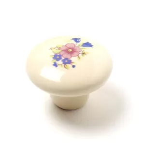 17019 - knopka 32mm  porcelán kytka