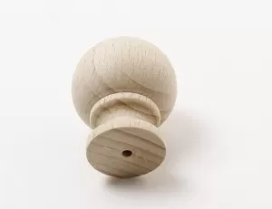 48001 knopka dřevěná 34mm / přírodní