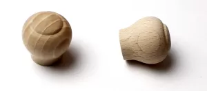 48003 dřevěná. knopka pr. 34mm / přírodní