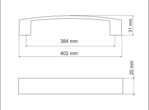 770423 - VOJTA úchytka 384mm černá