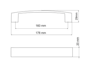 770426 - VOJTA úchytka 160mm černý lak