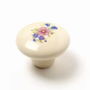 82009 -  knopka pr.38mm-porcelán / kytka