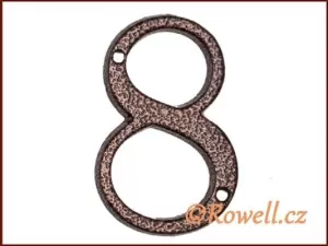 C1    Číslice 80mm k.bronz '8'