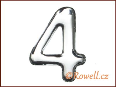 C37 Číslo 37mm stříbr. '4' rowell